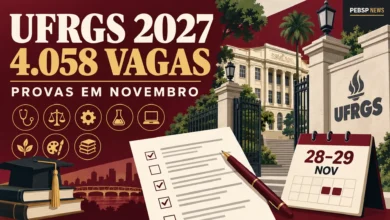 Confira o edital completo do Vestibular UFRGS 2027. São 4.058 vagas em cursos de graduação gratuitos em diversas áreas. Inscrições até 21/09.