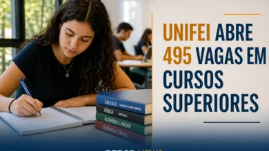 UNIFEI ABRE 495 VAGAS EM CURSOS SUPERIORES