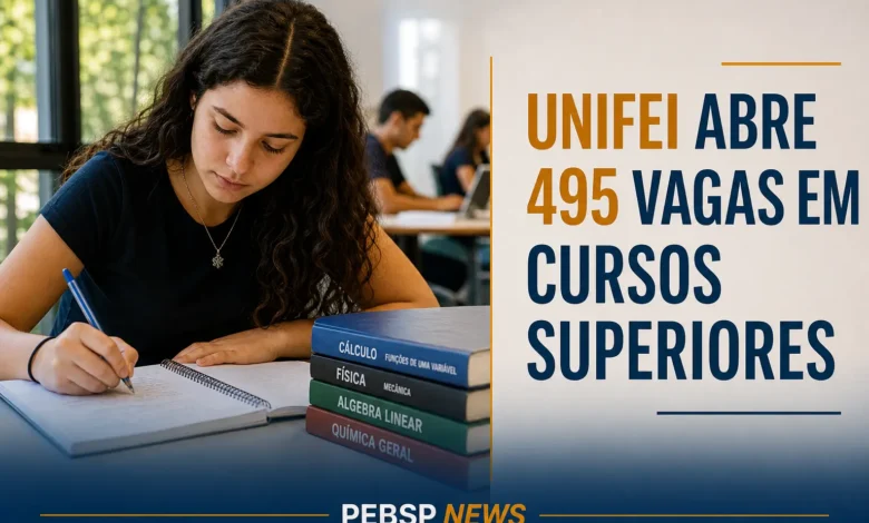 UNIFEI ABRE 495 VAGAS EM CURSOS SUPERIORES