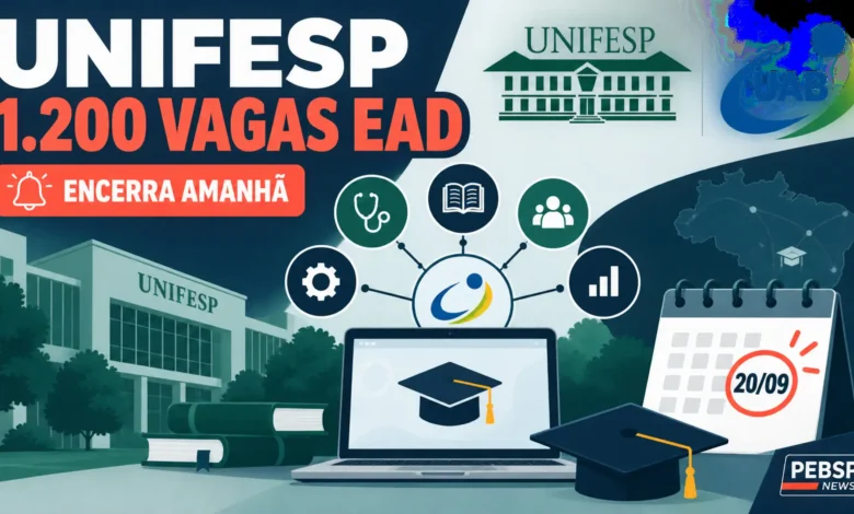 Unifesp encerra amanhã inscrições para 1.200 vagas em seis pós-graduações EAD