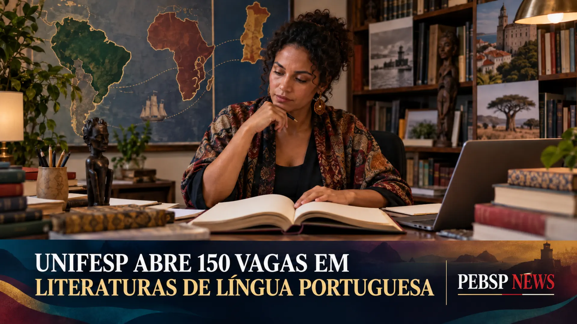 UNIFESP abre, via UAB, 150 vagas gratuitas na especialização em Literaturas de Língua Portuguesa. Inscrições até 20/09; veja como participar.