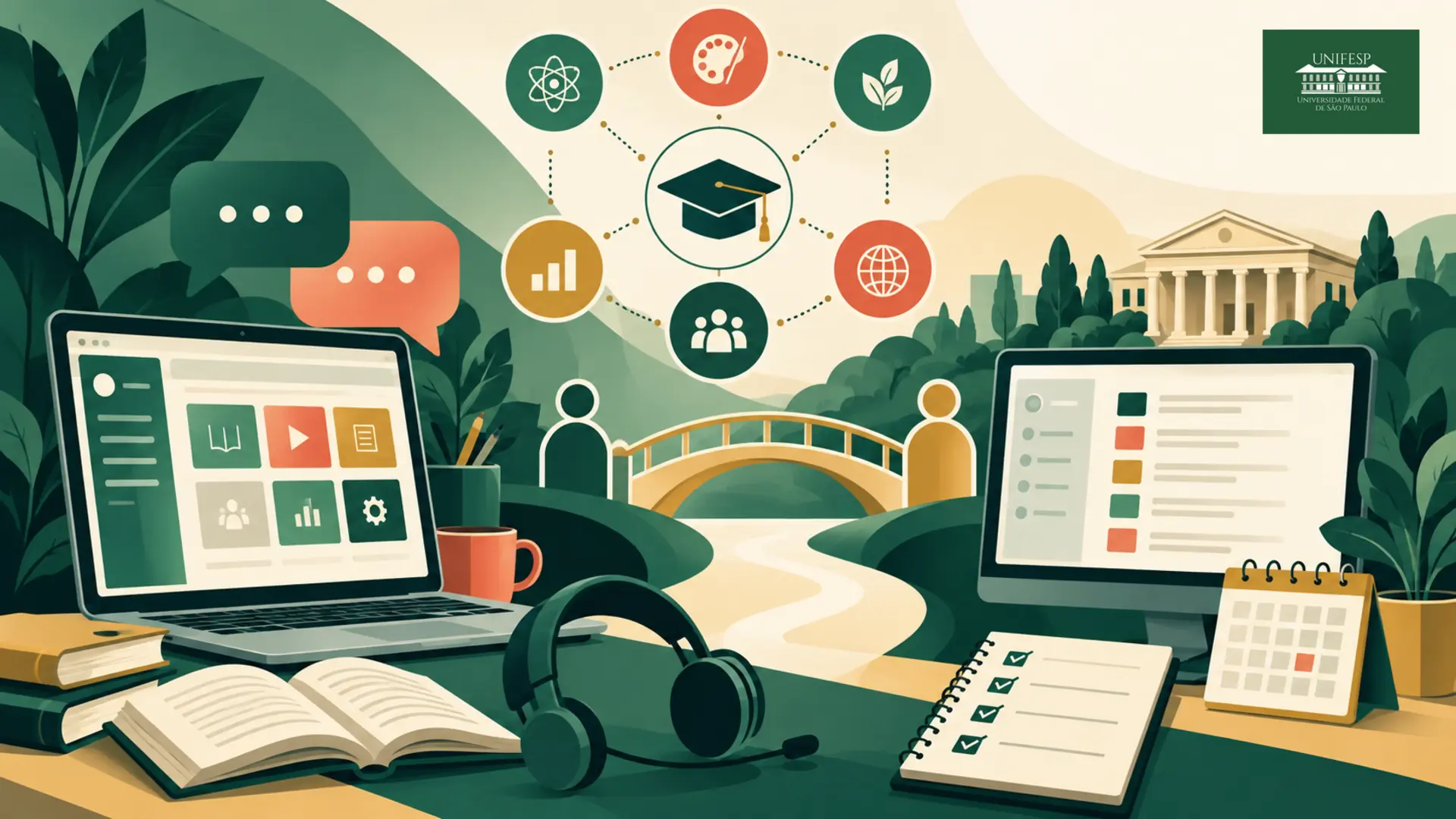 Unifesp abre 40 vagas de tutor EAD e mediador pedagógico , com bolsa UAB, em seis cursos EAD. Inscrições até 18/09.