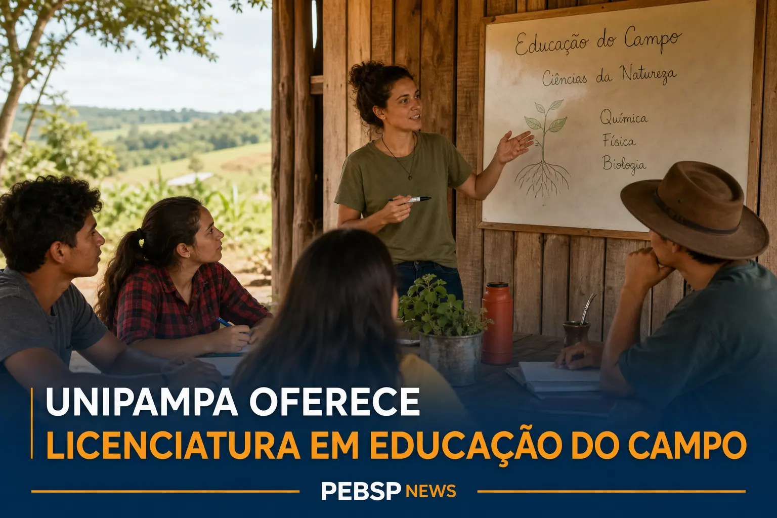 UNIPAMPA OFERECE LICENCIATURA EM EDUCAÇÃO DO CAMPO