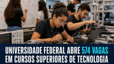UNIVERSIDADE FEDERAL ABRE 574 VAGAS EM CURSOS SUPERIORES DE TECNOLOGIA
