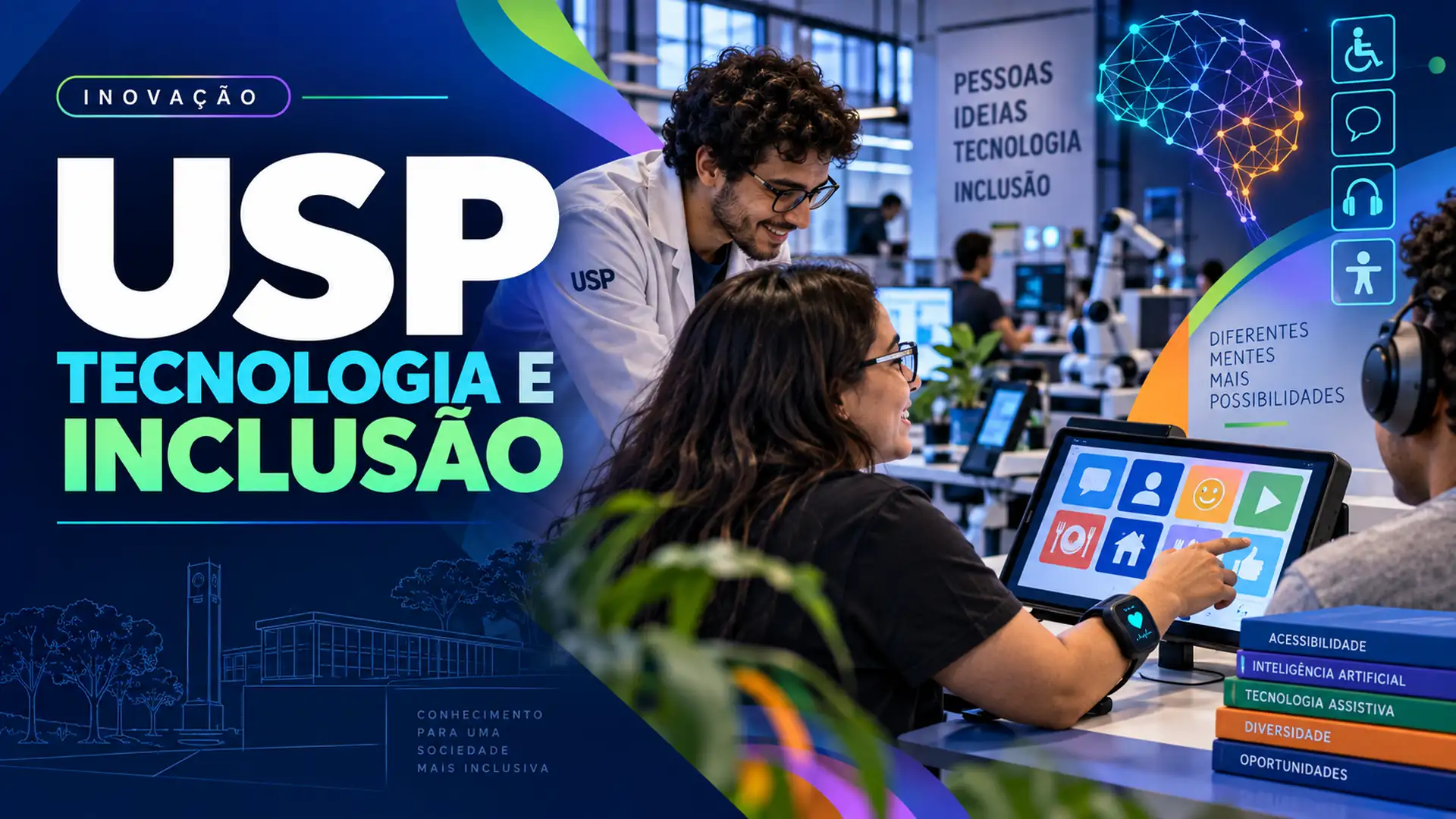 Plataforma da USP capacita pessoas autistas em IA, Excel e Gemini e desenvolve pulseira, comunicação alternativa e tecnologias contra crises sensoriais.