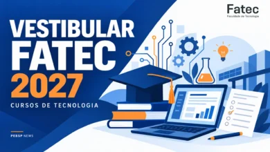 Saiba como solicitar a isenção da taxa do Vestibular Fatec 2027 até 11/09. Inscrições abrem em 14/09. Veja os cursos de graduação oferecidos.