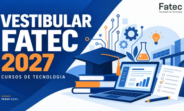 Saiba como solicitar a isenção da taxa do Vestibular Fatec 2027 até 11/09. Inscrições abrem em 14/09. Veja os cursos de graduação oferecidos.