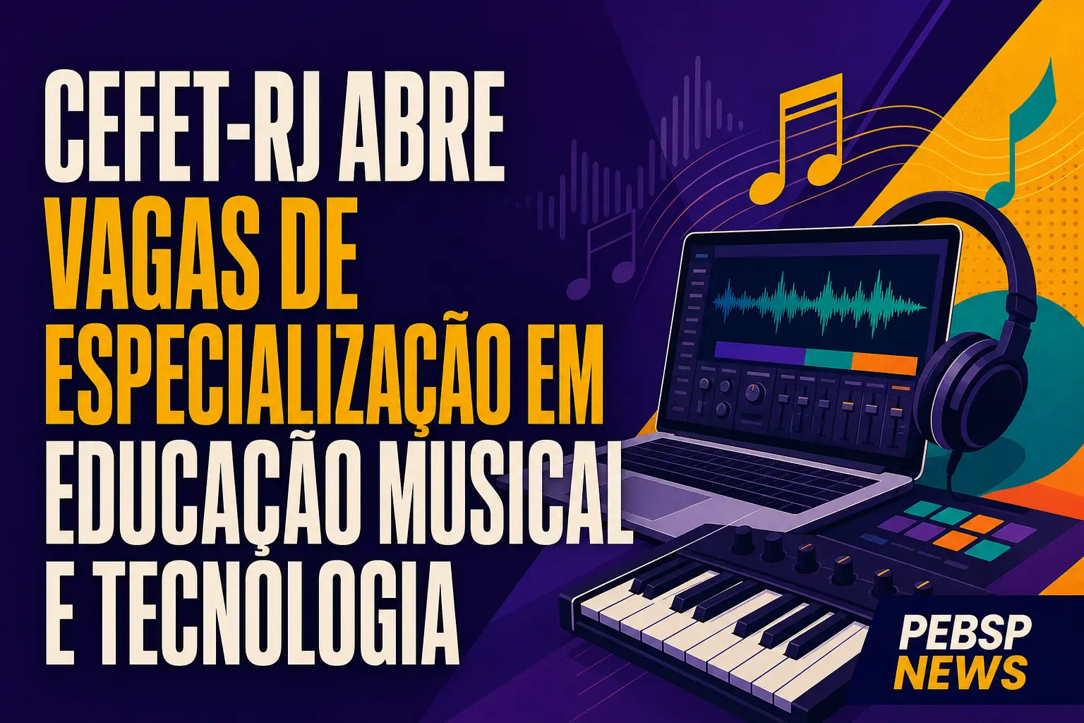 CEFET-RJ ABRE VAGAS DE ESPECIALIZAÇÃO EM EDUCAÇÃO MUSICAL E TECNOLOGIA