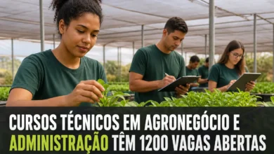 CURSOS TÉCNICOS EM AGRONEGÓCIO E ADMINISTRAÇÃO TÊM 1200 VAGAS ABERTAS