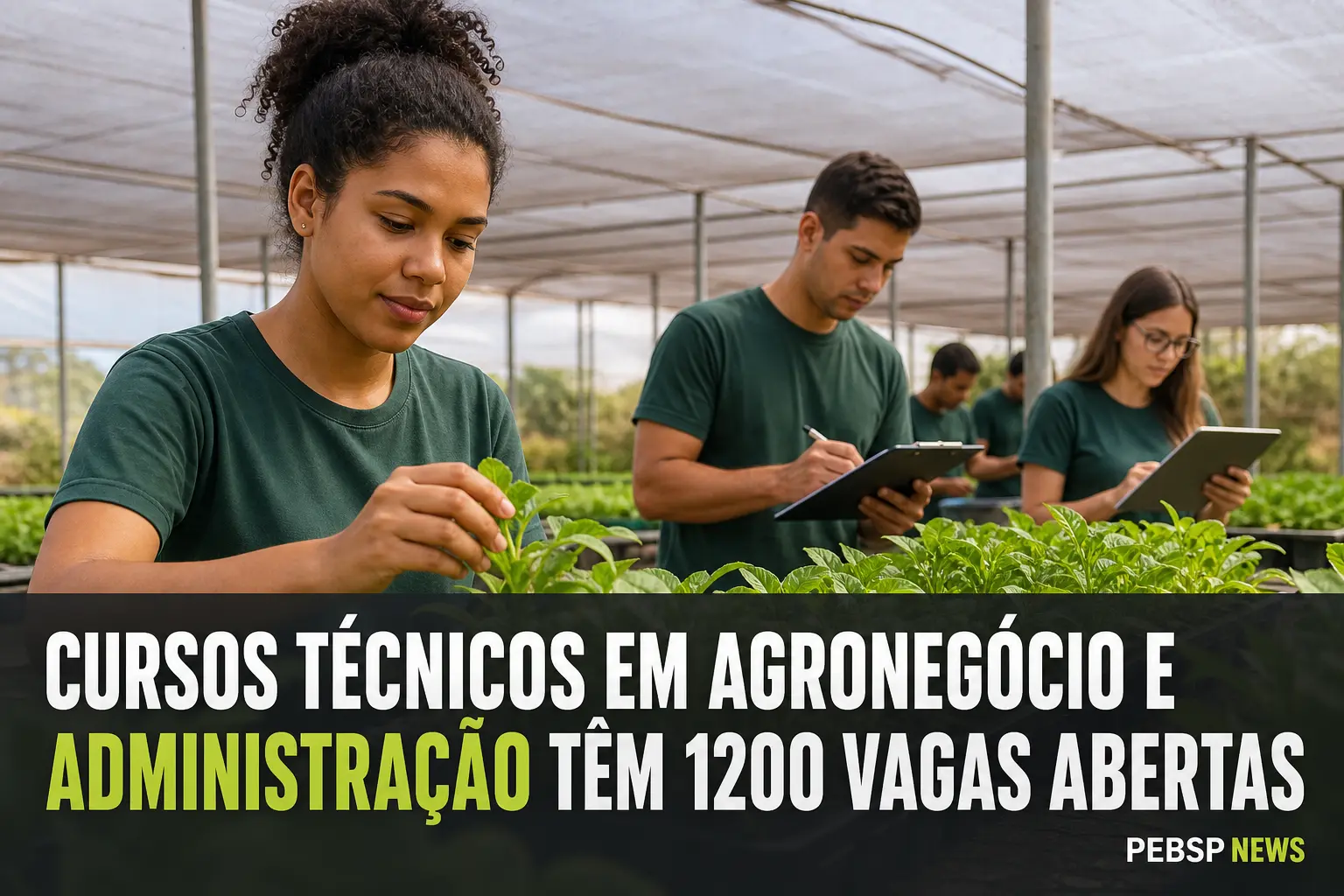 CURSOS TÉCNICOS EM AGRONEGÓCIO E ADMINISTRAÇÃO TÊM 1200 VAGAS ABERTAS