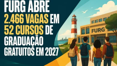FURG ABRE 2.466 VAGAS EM 52 CURSOS DE GRADUAÇÃO GRATUITOS EM 2027