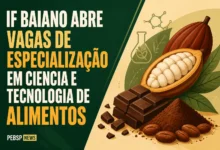 IF BAIANO ABRE VAGAS DE ESPECIALIZAÇÃO EM CIÊNCIA E TECNOLOGIA DE ALIMENTOS