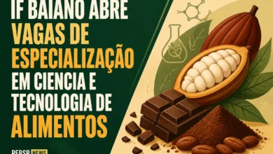 IF BAIANO ABRE VAGAS DE ESPECIALIZAÇÃO EM CIÊNCIA E TECNOLOGIA DE ALIMENTOS