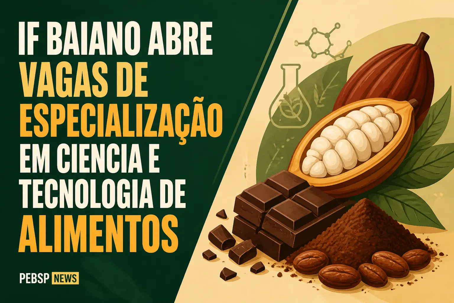 IF BAIANO ABRE VAGAS DE ESPECIALIZAÇÃO EM CIÊNCIA E TECNOLOGIA DE ALIMENTOS