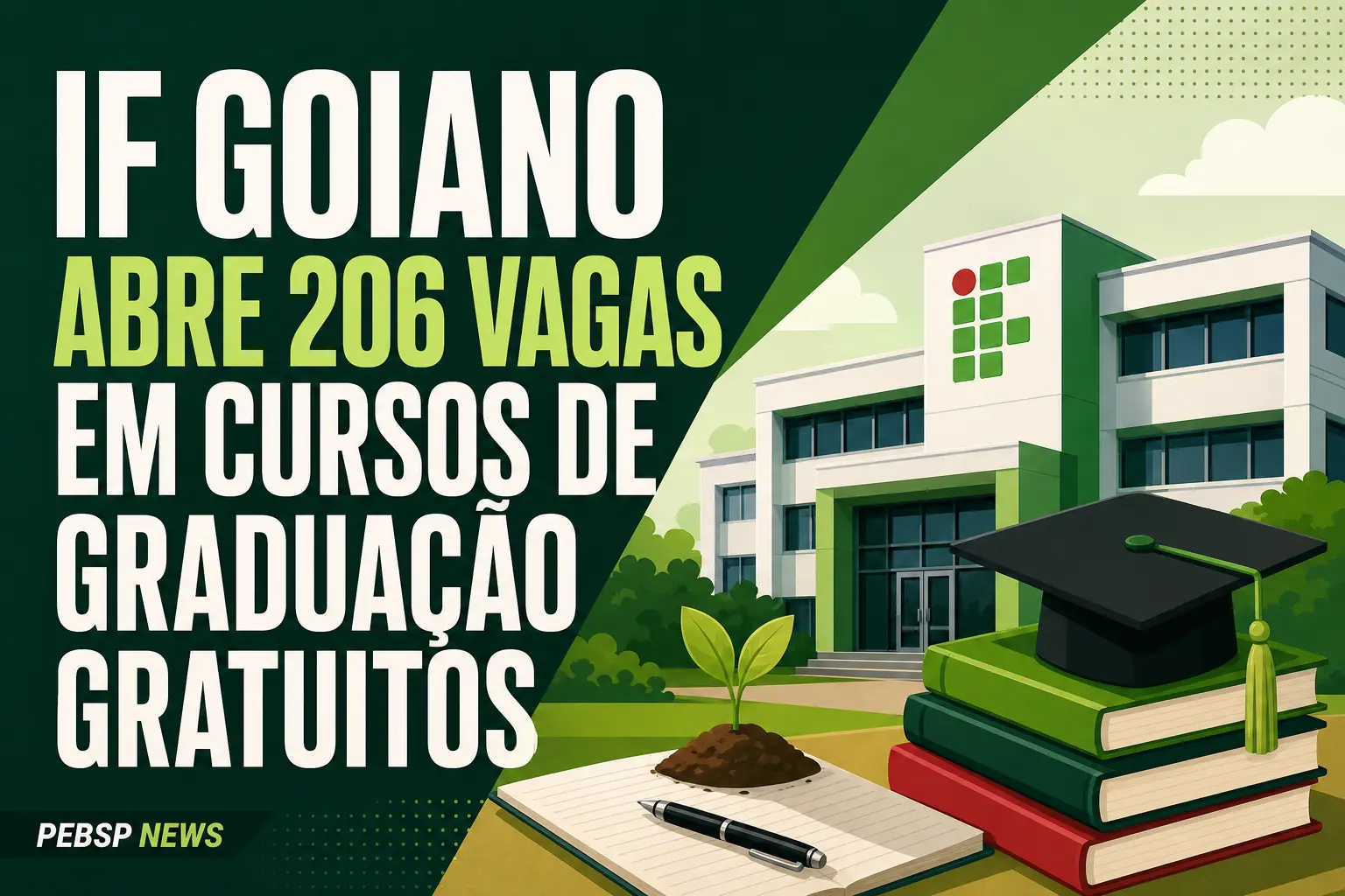 IF GOIANO ABRE 206 VAGAS EM CURSOS DE GRADUAÇÃO GRATUITOS