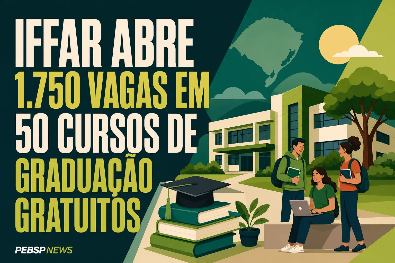 IFFAR ABRE 1.750 VAGAS EM 50 CURSOS DE GRADUAÇÃO GRATUITOS