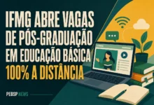 IFMG ABRE VAGAS DE PÓS-GRADUAÇÃO EM EDUCAÇÃO BÁSICA 100% A DISTÂNCIA
