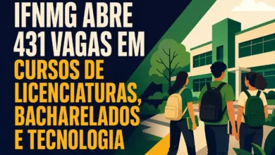IFNMG ABRE 431 VAGAS EM CURSOS DE LICENCIATURAS, BACHARELADOS E TECNOLOGIA