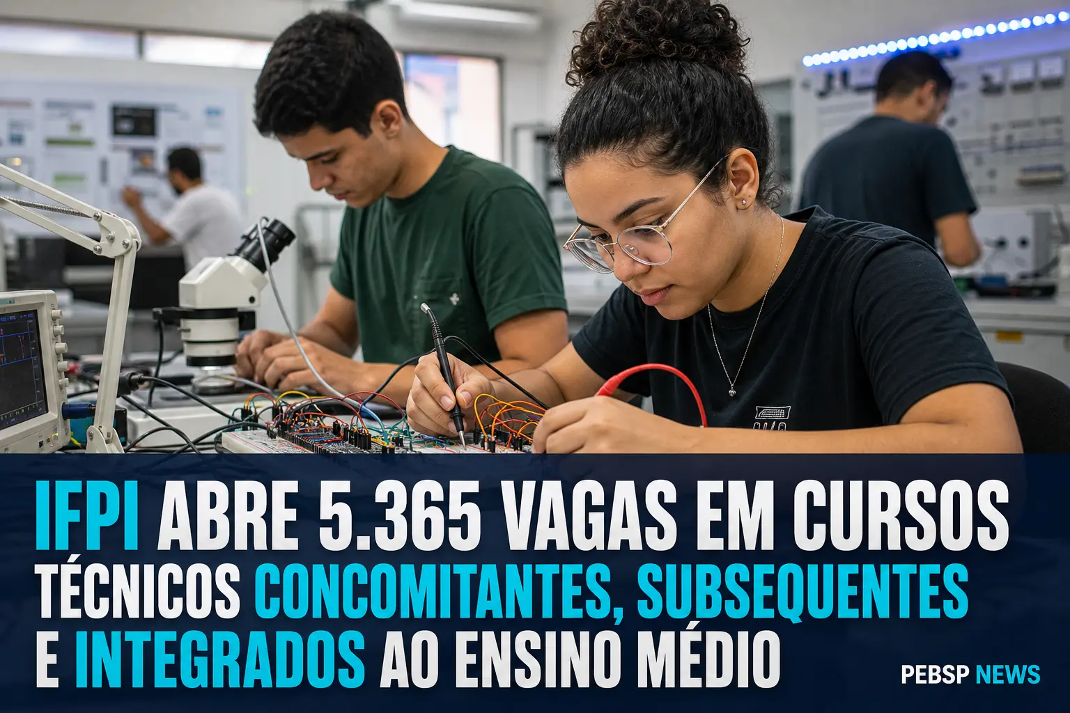 IFPI ABRE 5.365 VAGAS EM CURSOS TÉCNICOS CONCOMITANTES, SUBSEQUENTES E INTEGRADOS AO ENSINO MÉDIO