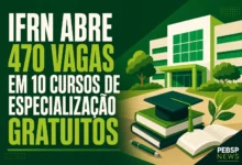 IFRN ABRE 470 VAGAS EM 10 CURSOS DE ESPECIALIZAÇÃO GRATUITOS