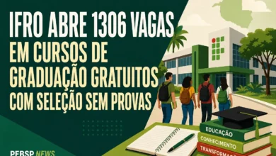 IFRO ABRE 1306 VAGAS EM CURSOS DE GRADUAÇÃO GRATUITOS COM SELEÇÃO SEM PROVAS
