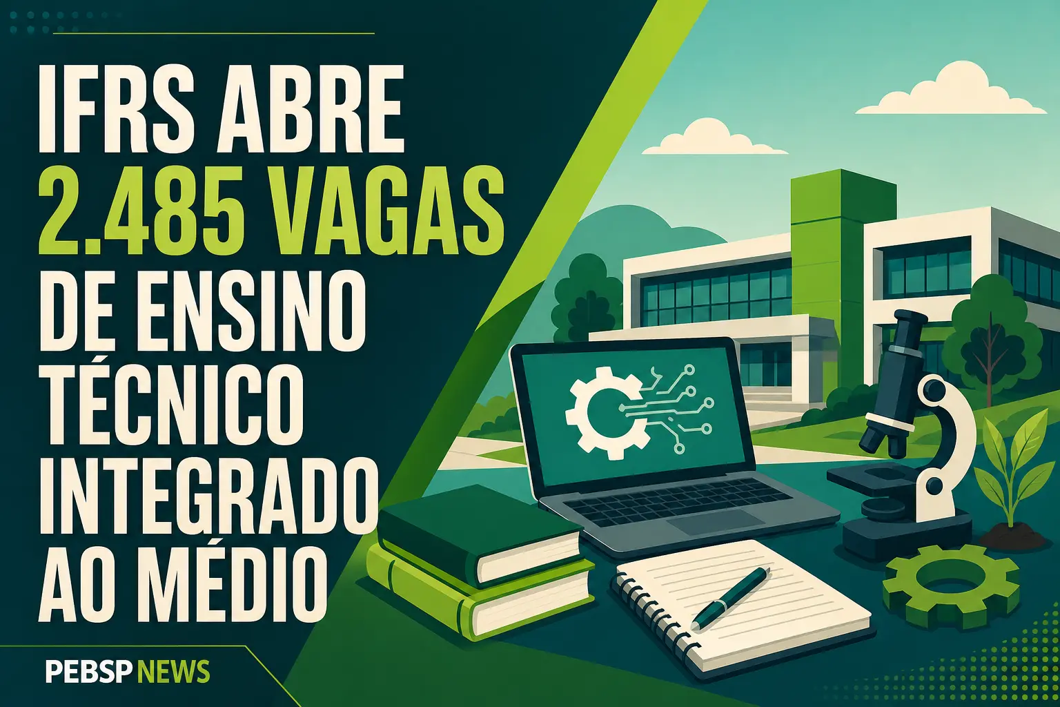 IFRS ABRE 2.485 VAGAS DE ENSINO TÉCNICO INTEGRADO AO MÉDIO