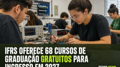 IFRS OFERECE 68 CURSOS DE GRADUAÇÃO GRATUITOS PARA INGRESSO EM 2027