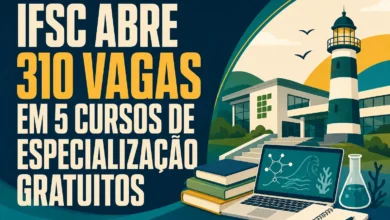 IFSC ABRE 310 VAGAS EM 5 CURSOS DE ESPECIALIZAÇÃO GRATUITOS