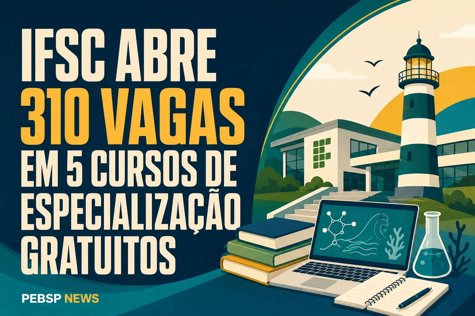 IFSC ABRE 310 VAGAS EM 5 CURSOS DE ESPECIALIZAÇÃO GRATUITOS