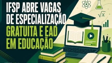 IFSP ABRE VAGAS DE ESPECIALIZAÇÃO GRATUITA E EAD EM EDUCAÇÃO