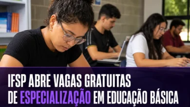 IFSP ABRE VAGAS GRATUITAS DE ESPECIALIZAÇÃO EM EDUCAÇÃO BÁSICA