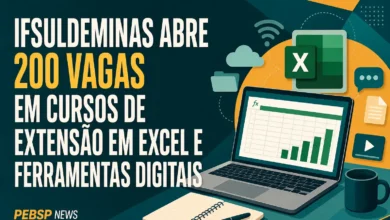 IFSULDEMINAS ABRE 200 VAGAS EM CURSOS DE EXTENSÃO EM EXCEL E FERRAMENTAS DIGITAIS