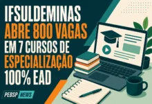 IFSULDEMINAS ABRE 800 VAGAS EM 7 CURSOS DE ESPECIALIZAÇÃO 100% EAD