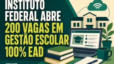 INSTITUTO FEDERAL ABRE 200 VAGAS EM GESTÃO ESCOLAR 100% EAD