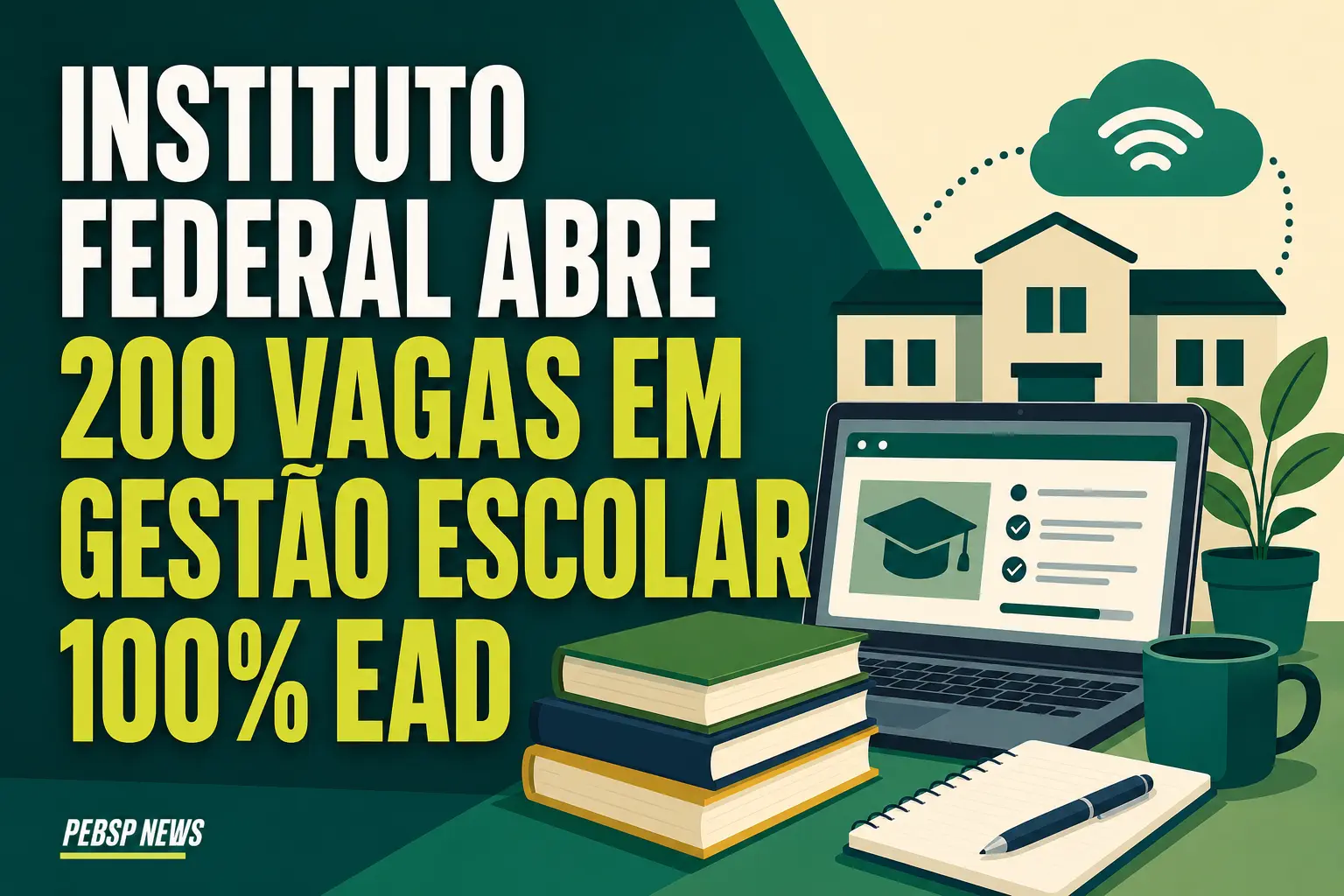 INSTITUTO FEDERAL ABRE 200 VAGAS EM GESTÃO ESCOLAR 100% EAD