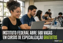 INSTITUTO FEDERAL ABRE 580 VAGAS EM CURSOS DE ESPECIALIZAÇÃO GRATUITOS