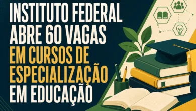 INSTITUTO FEDERAL ABRE 60 VAGAS EM CURSOS DE ESPECIALIZAÇÃO EM EDUCAÇÃO