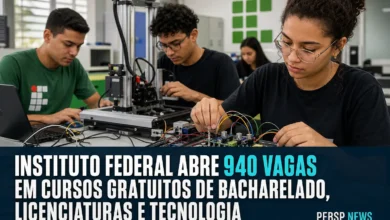INSTITUTO FEDERAL ABRE 940 VAGAS EM CURSOS GRATUITOS DE BACHARELADO, LICENCIATURAS E TECNOLOGIA