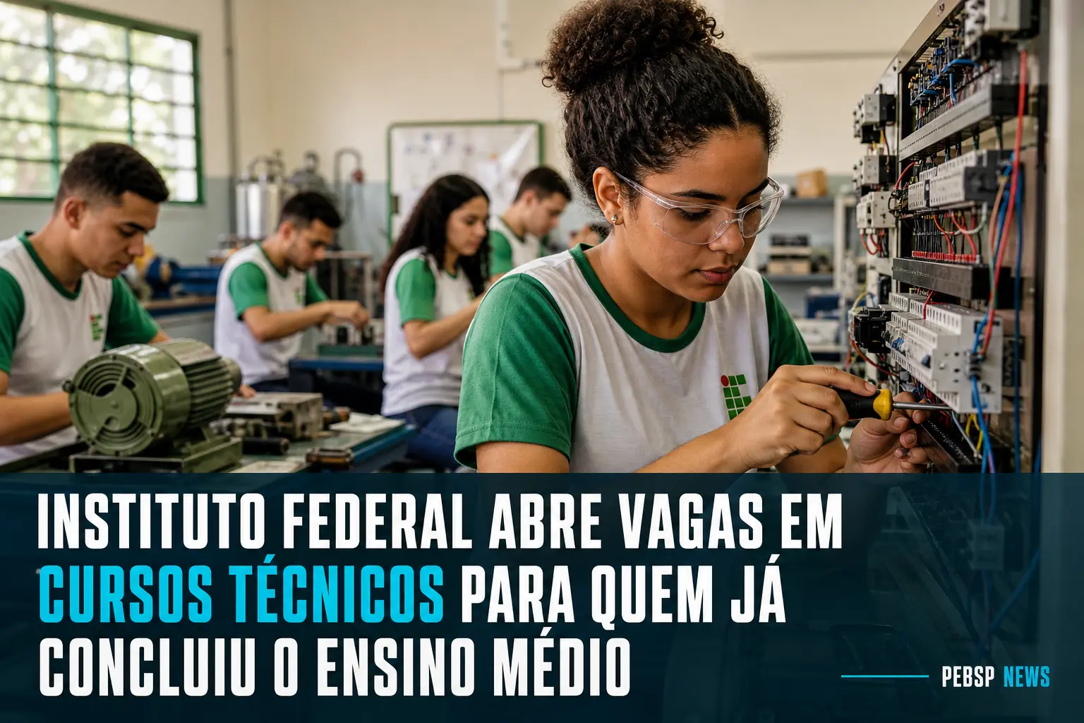 INSTITUTO FEDERAL ABRE VAGAS EM CURSOS TÉCNICOS PARA QUEM JÁ CONCLUIU O ENSINO MÉDIO