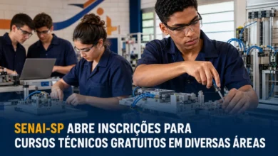 SENAI-SP ABRE INSCRIÇÕES PARA CURSOS TÉCNICOS GRATUITOS EM DIVERSAS ÁREAS