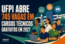 UFPI ABRE 745 VAGAS EM CURSOS TÉCNICOS GRATUITOS EM 2027
