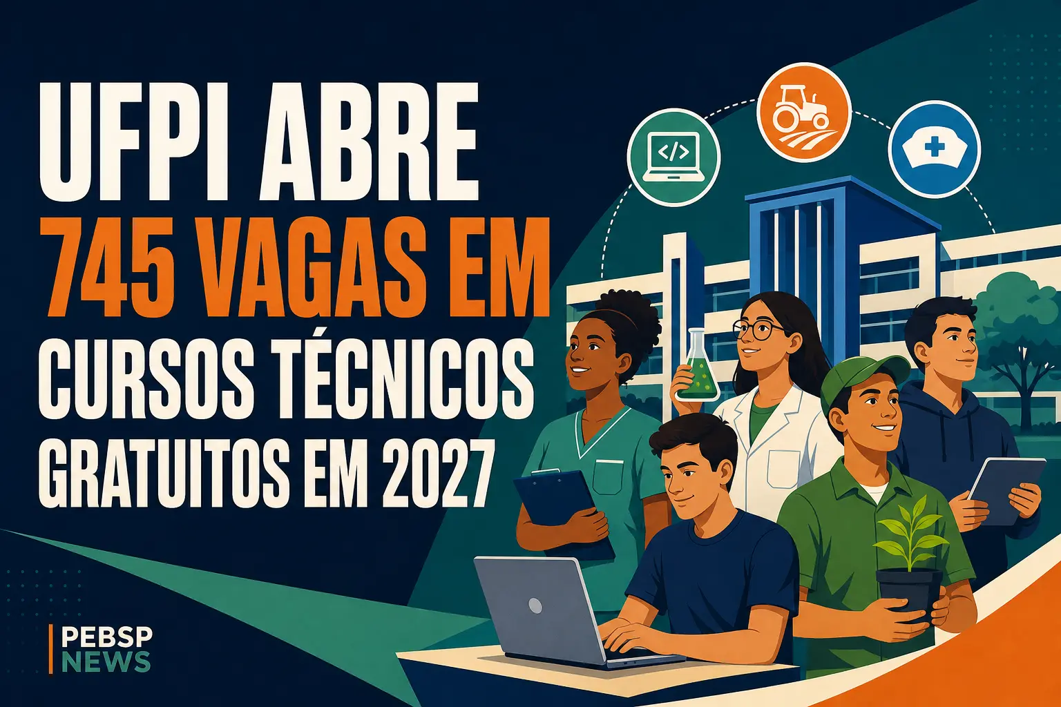 UFPI ABRE 745 VAGAS EM CURSOS TÉCNICOS GRATUITOS EM 2027