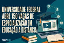 UNIVERSIDADE FEDERAL ABRE 150 VAGAS DE ESPECIALIZAÇÃO EM EDUCAÇÃO A DISTÂNCIA